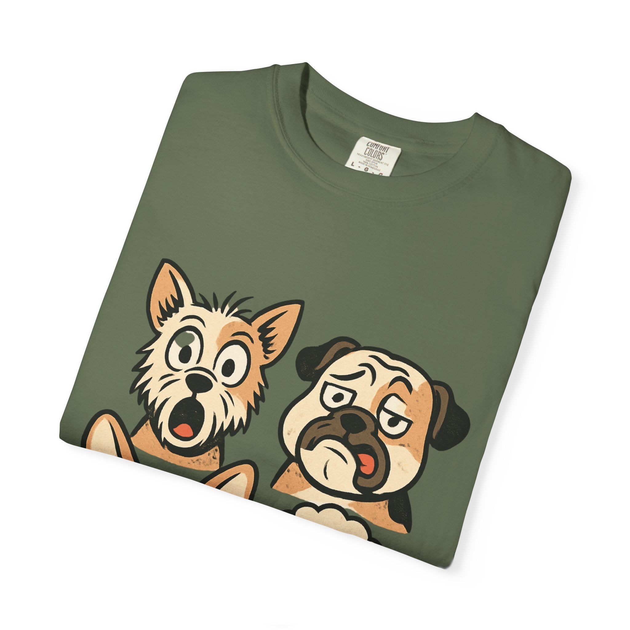 Cartoon Dog Faces T-Shirt