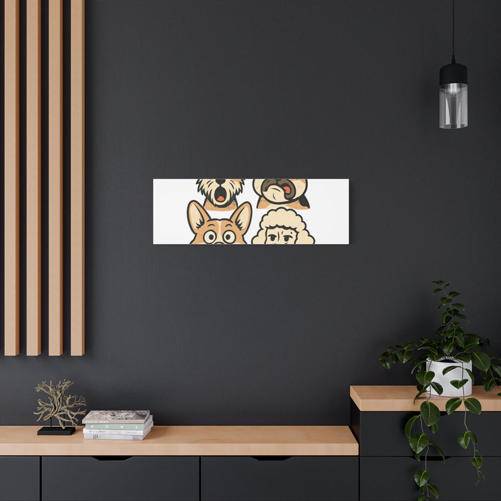 Canvas Print - Dog Faces Wall Art