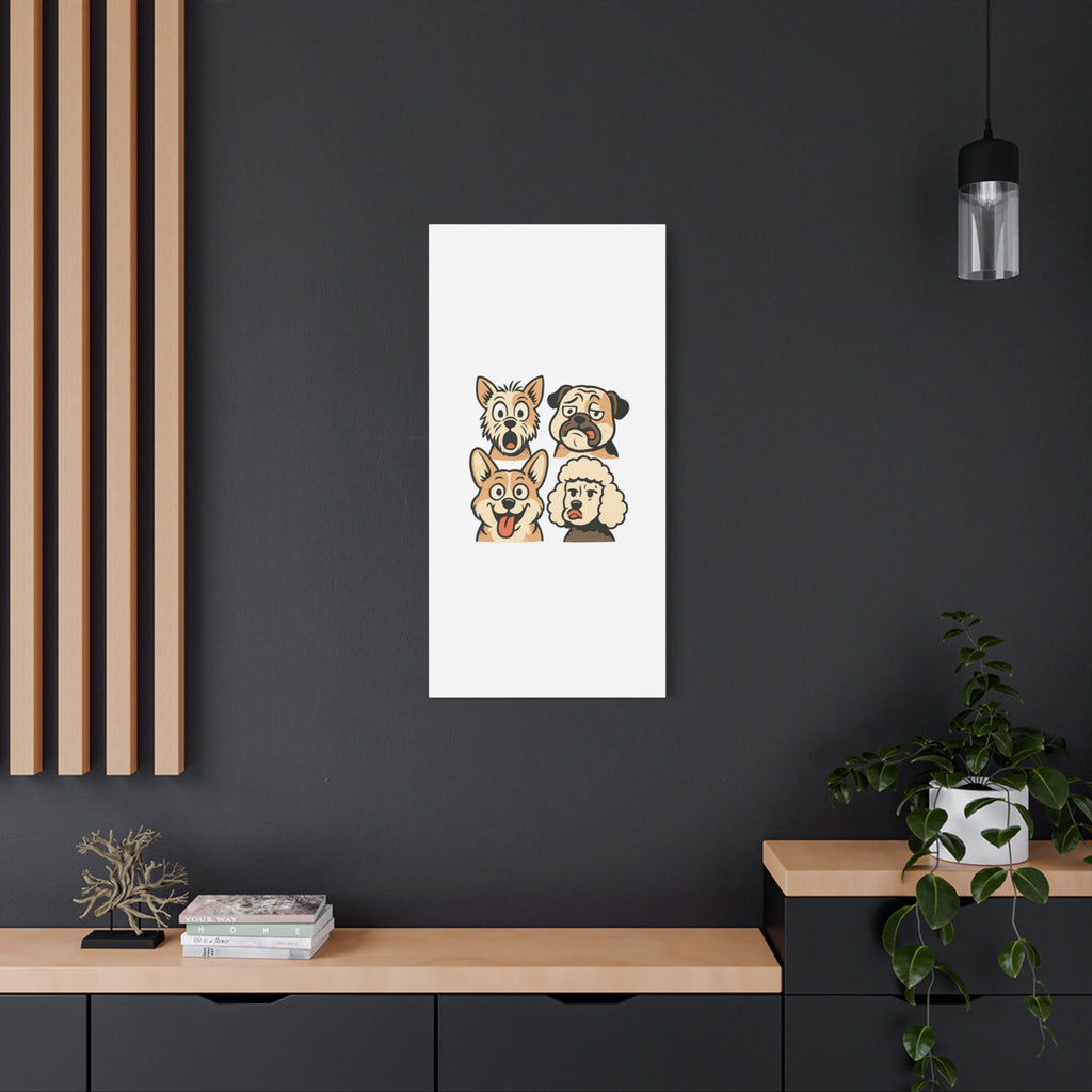Canvas Print - Dog Faces Wall Art