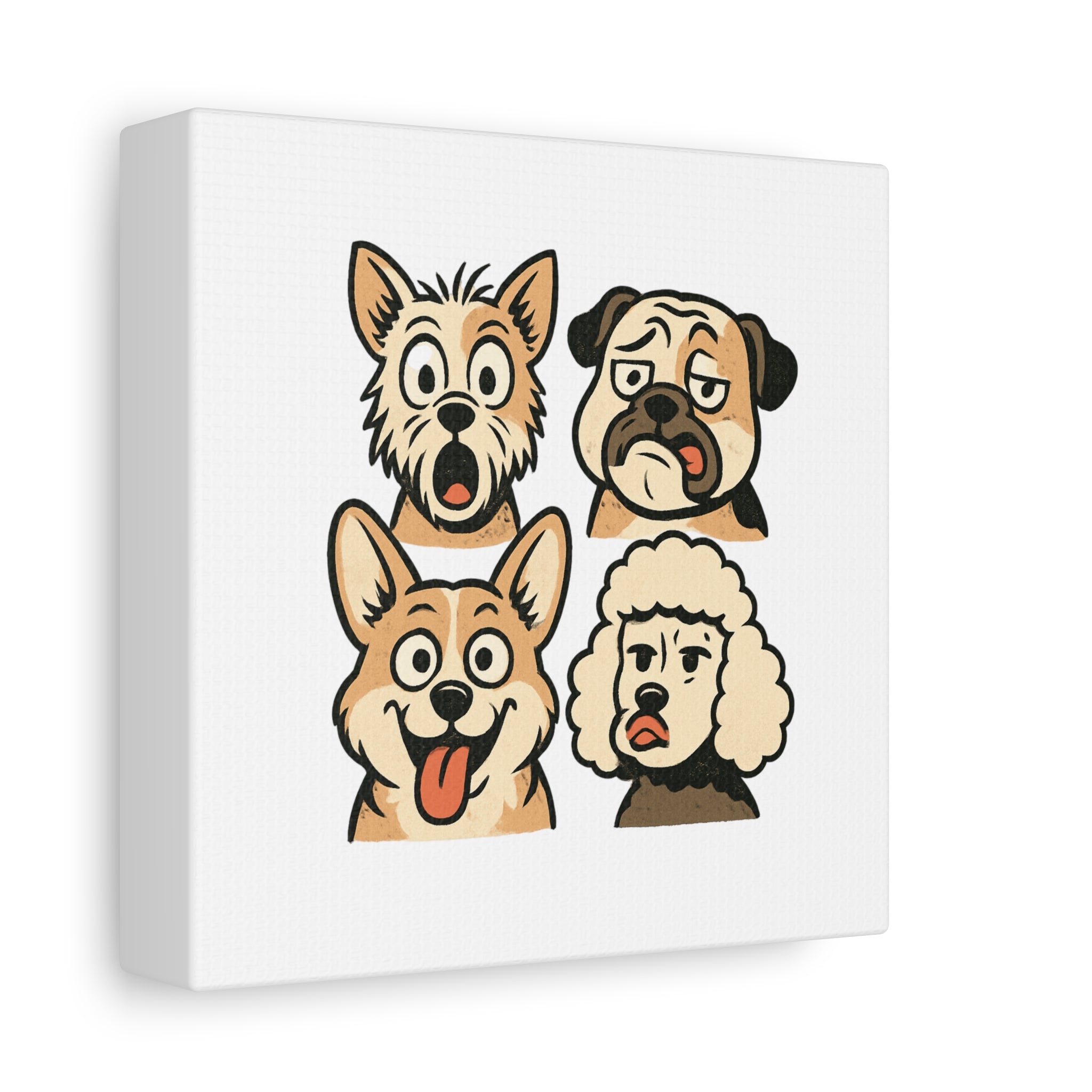 Canvas Print - Dog Faces Wall Art
