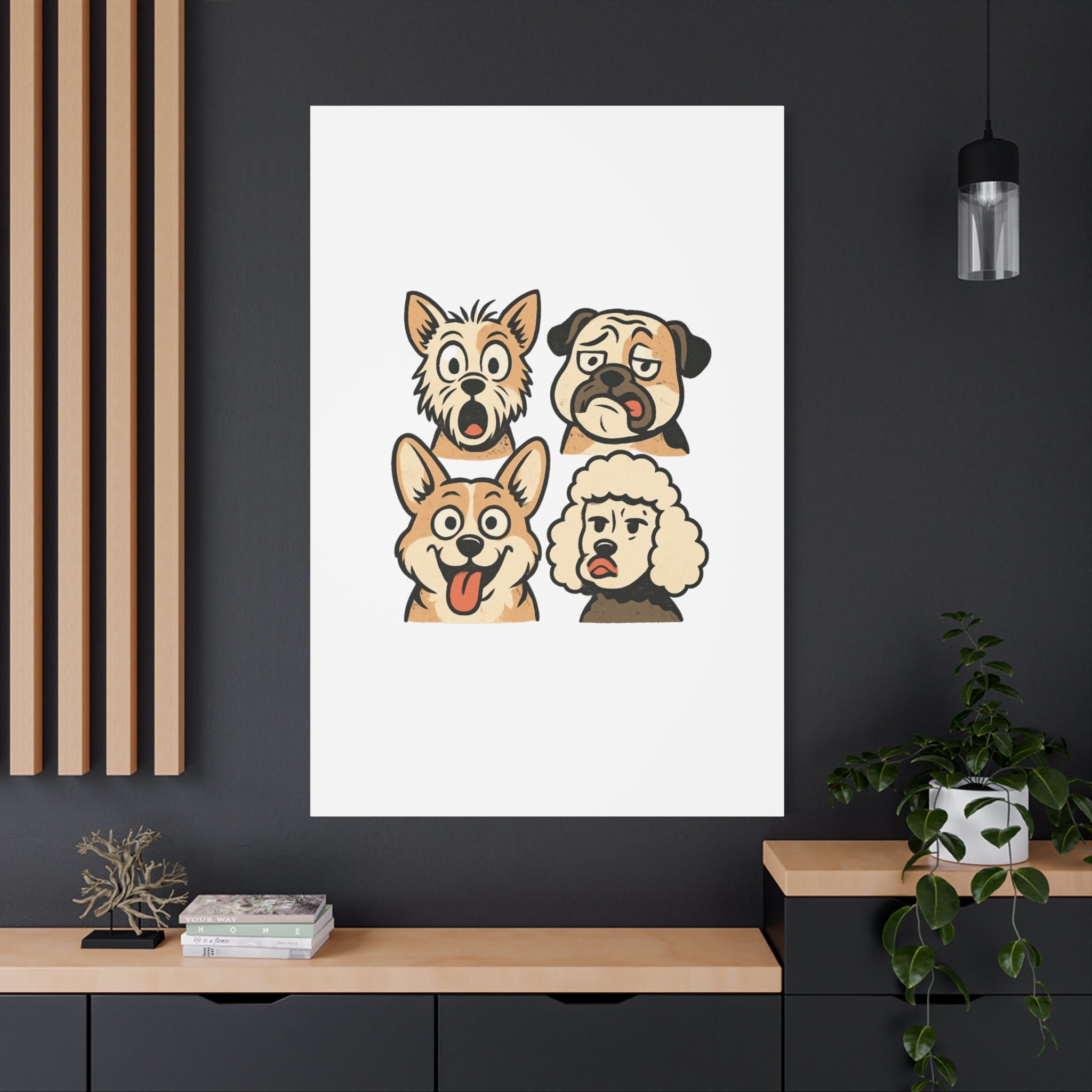 Canvas Print - Dog Faces Wall Art