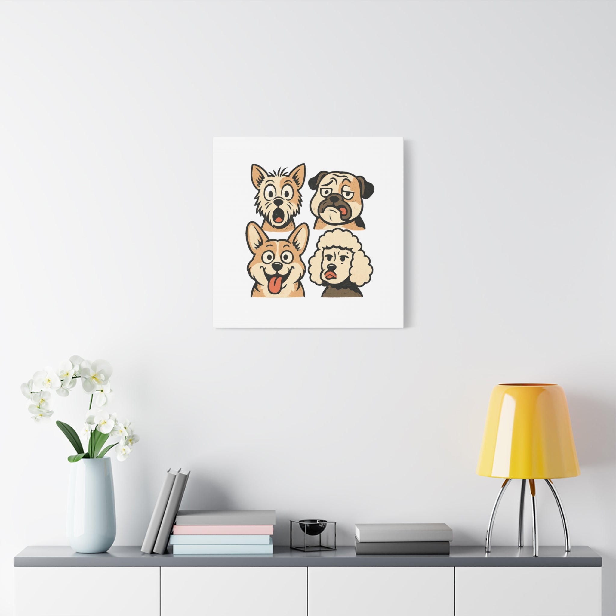 Canvas Print - Dog Faces Wall Art