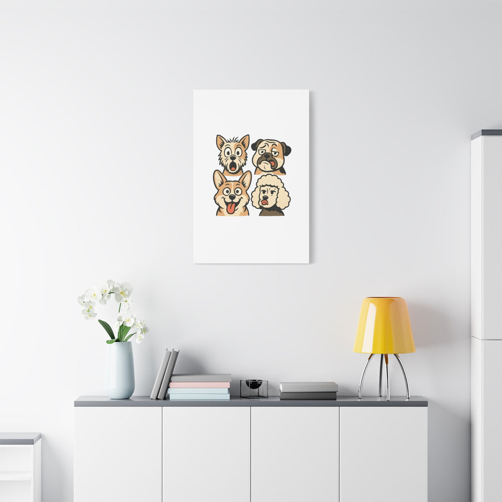 Canvas Print - Dog Faces Wall Art
