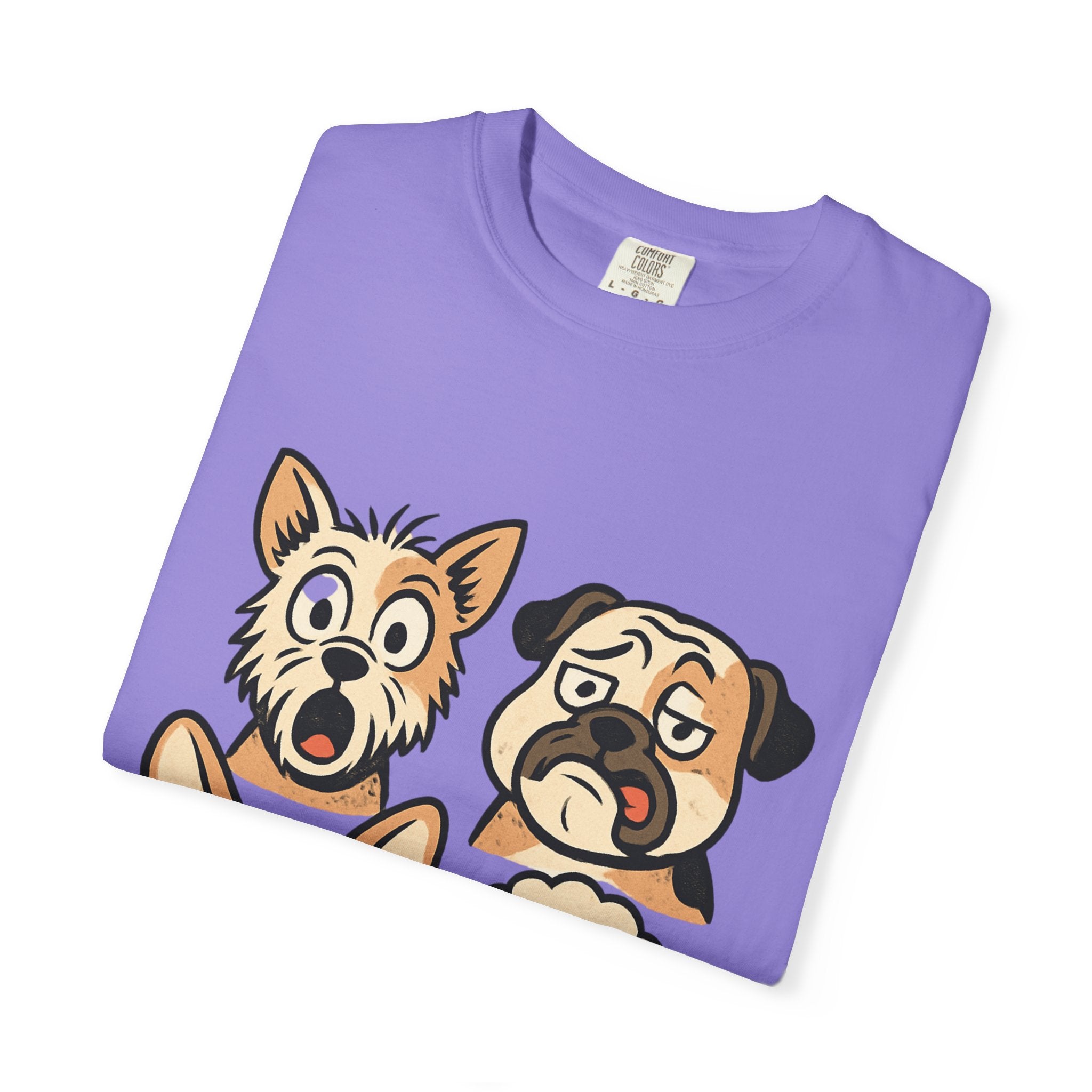 Cartoon Dog Faces T-Shirt
