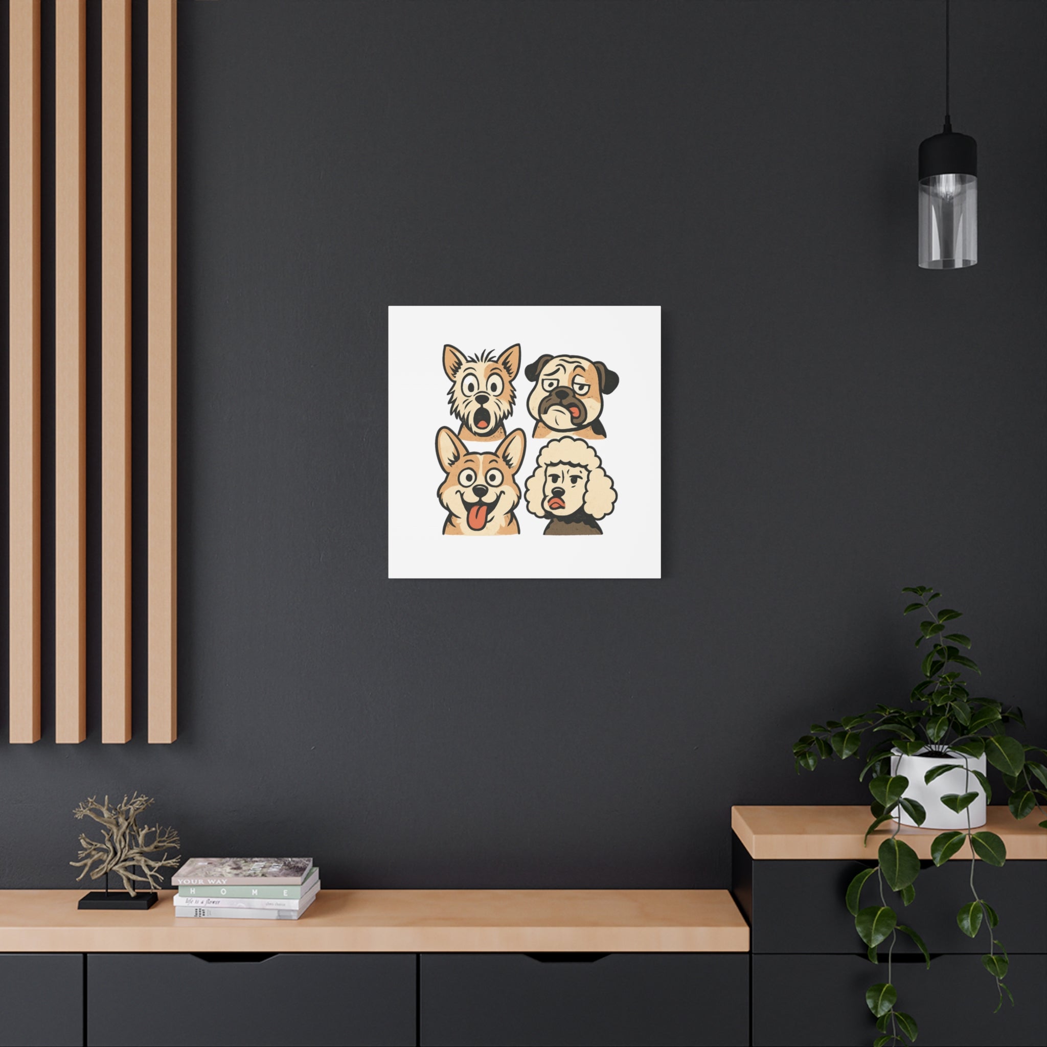 Canvas Print - Dog Faces Wall Art