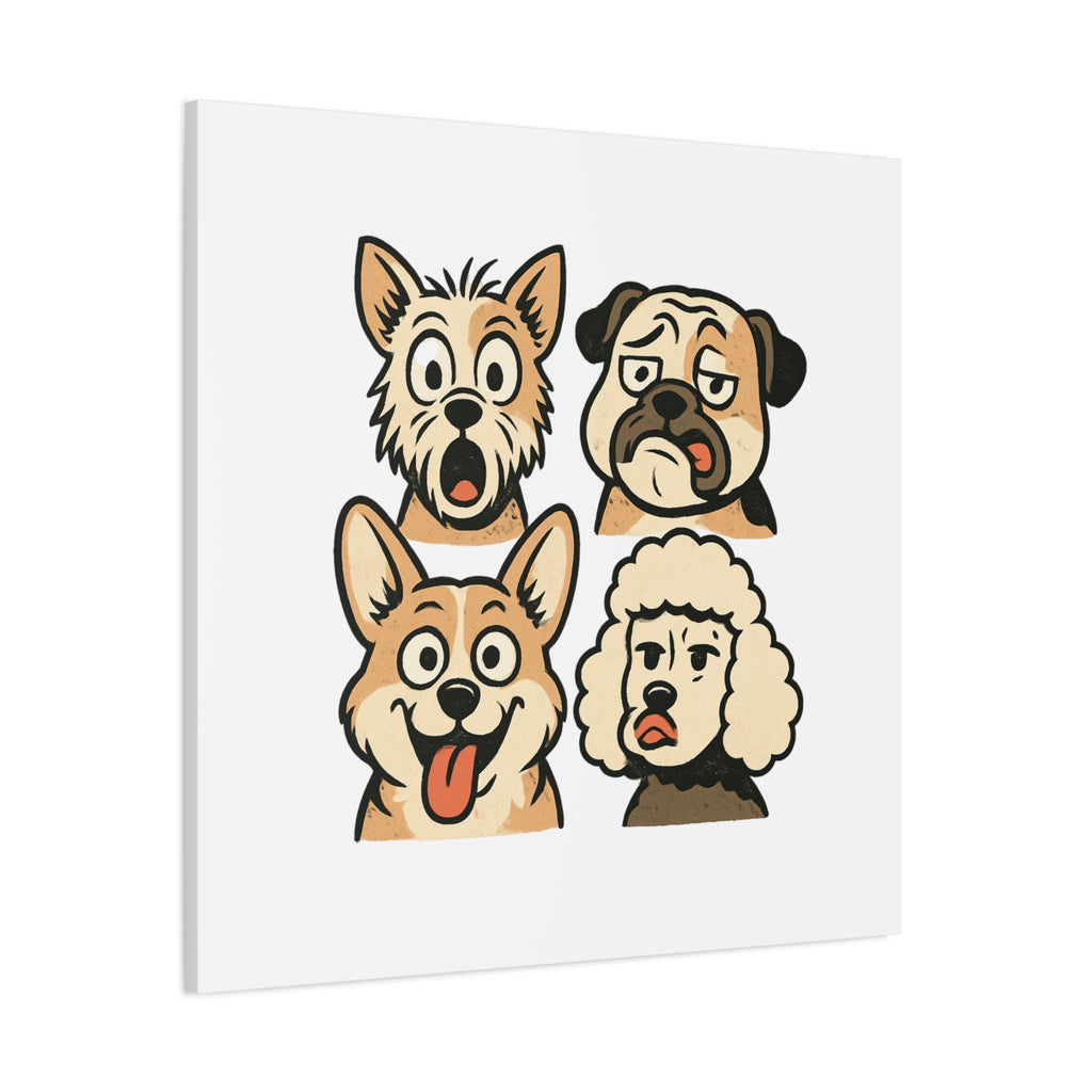 Canvas Print - Dog Faces Wall Art
