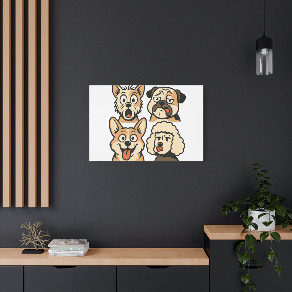 Canvas Print - Dog Faces Wall Art
