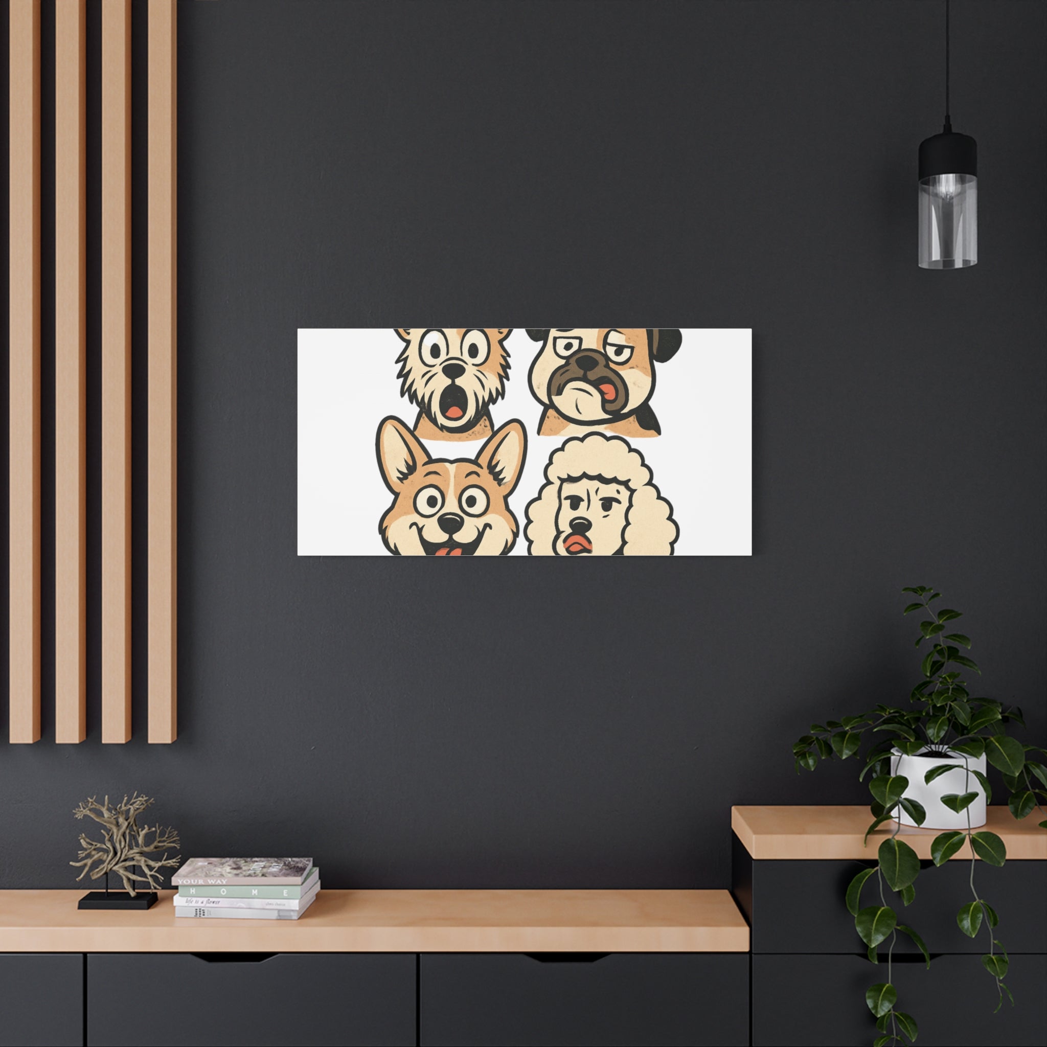 Canvas Print - Dog Faces Wall Art