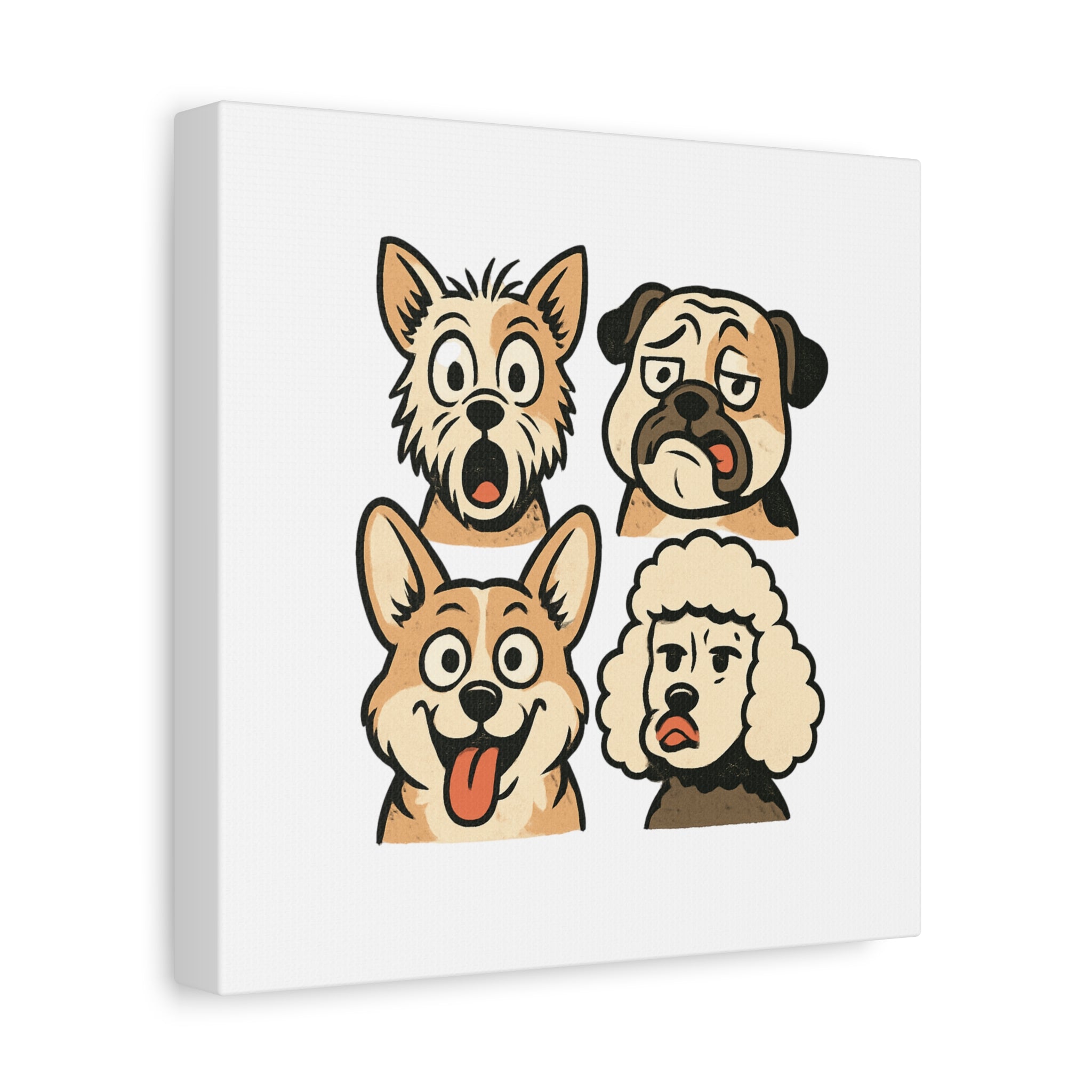 Canvas Print - Dog Faces Wall Art
