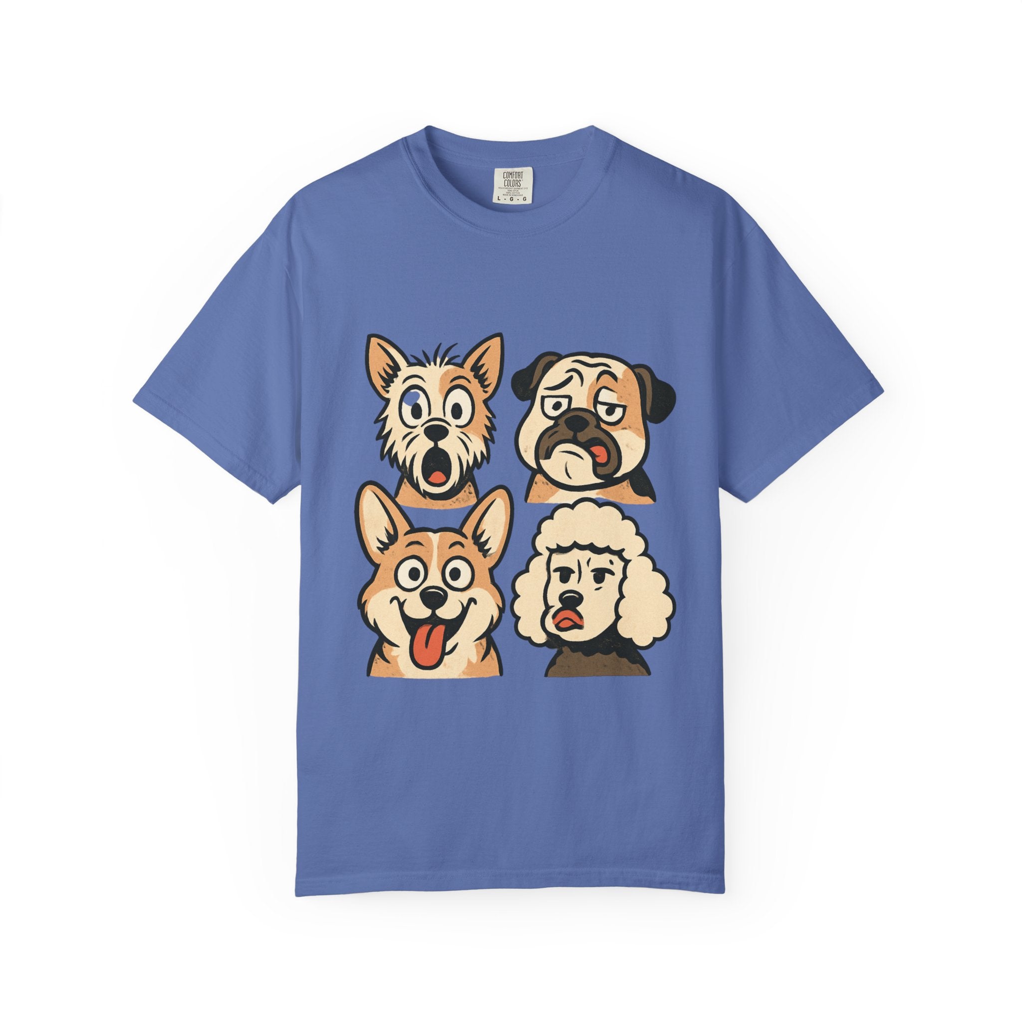 Cartoon Dog Faces T-Shirt