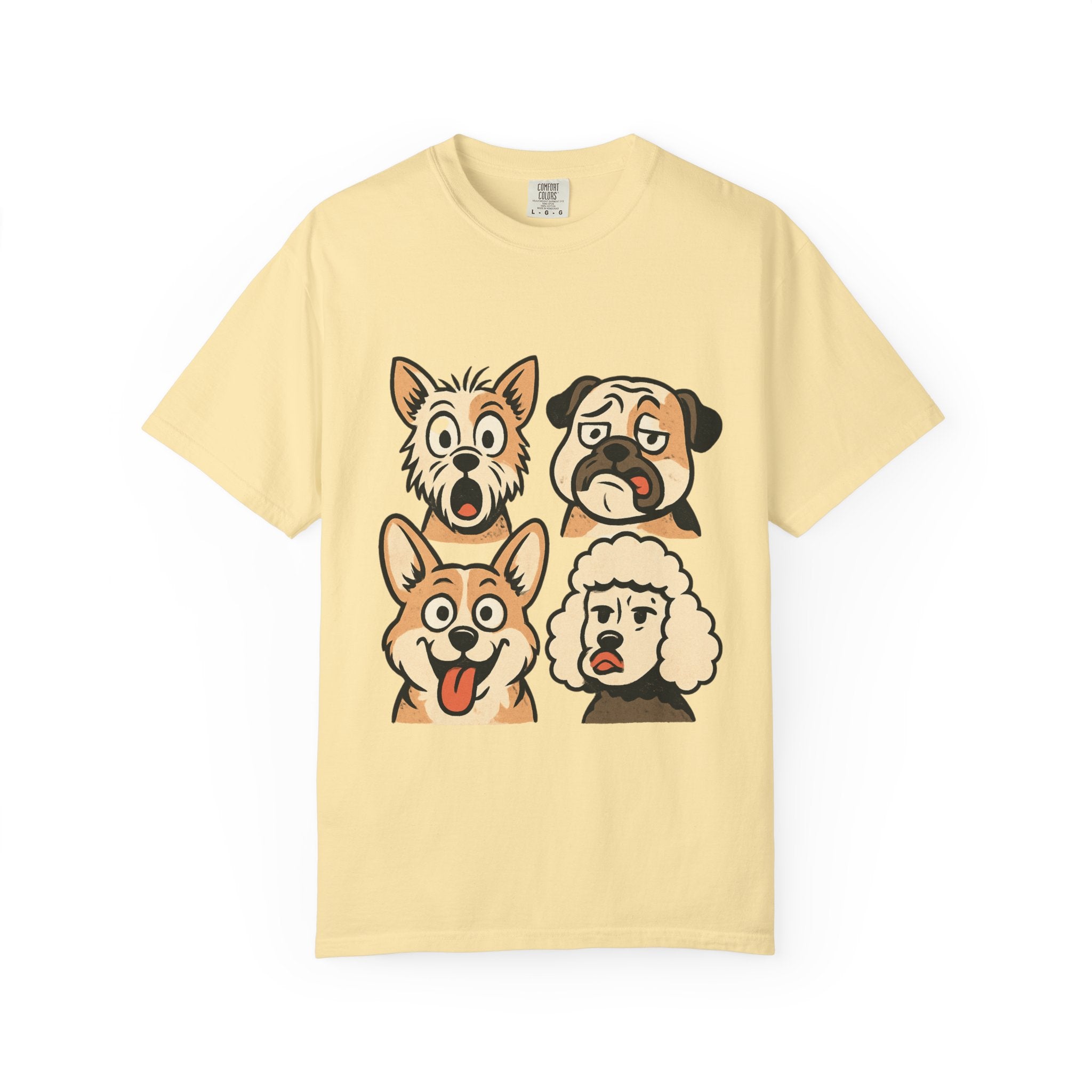Cartoon Dog Faces T-Shirt