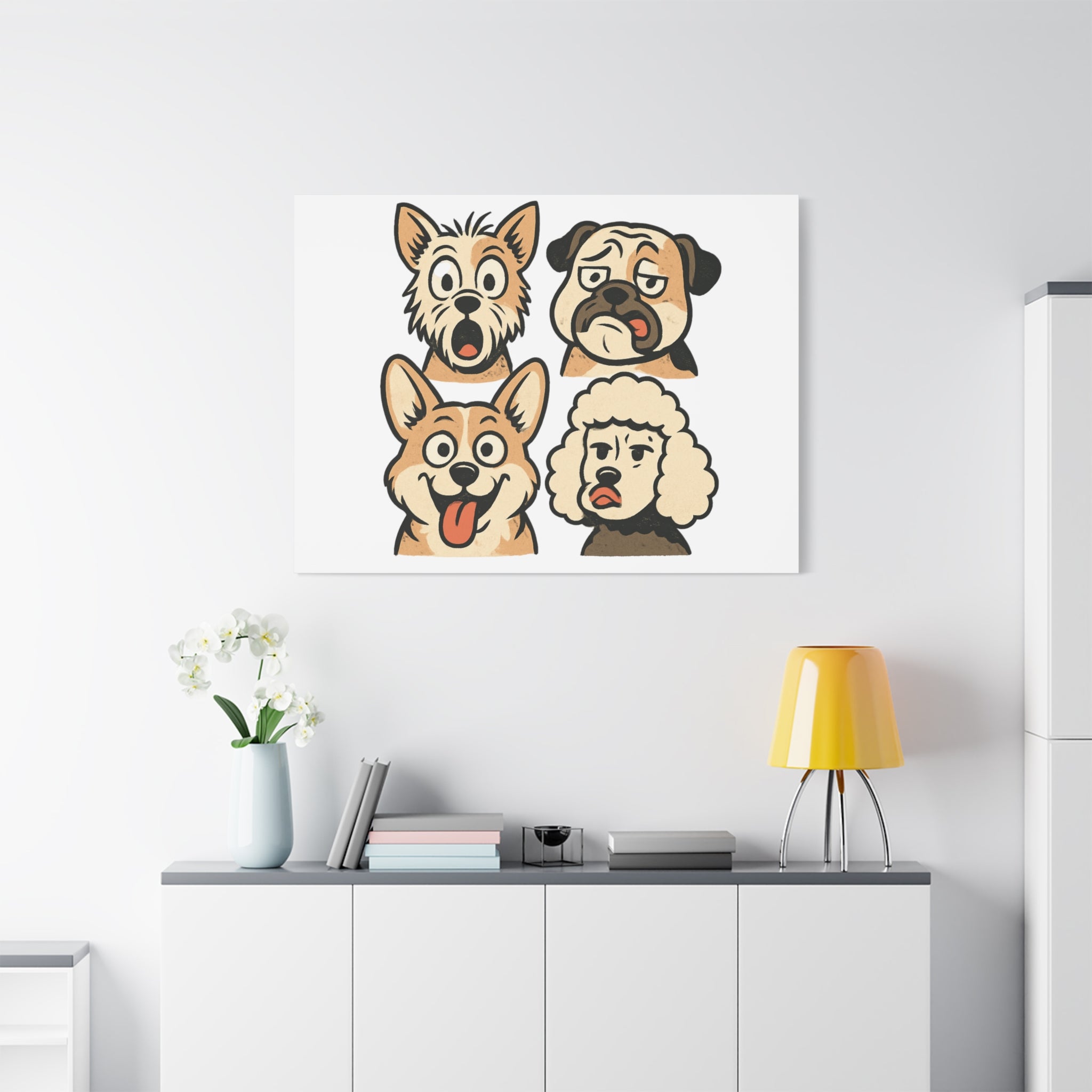 Canvas Print - Dog Faces Wall Art