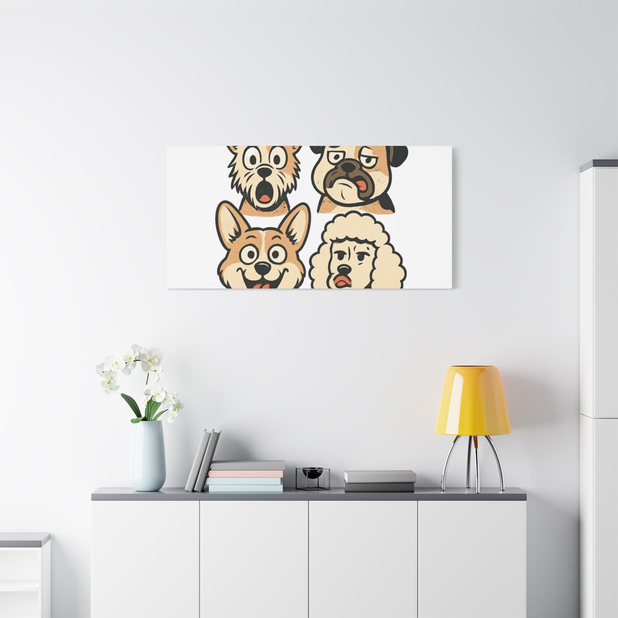 Canvas Print - Dog Faces Wall Art