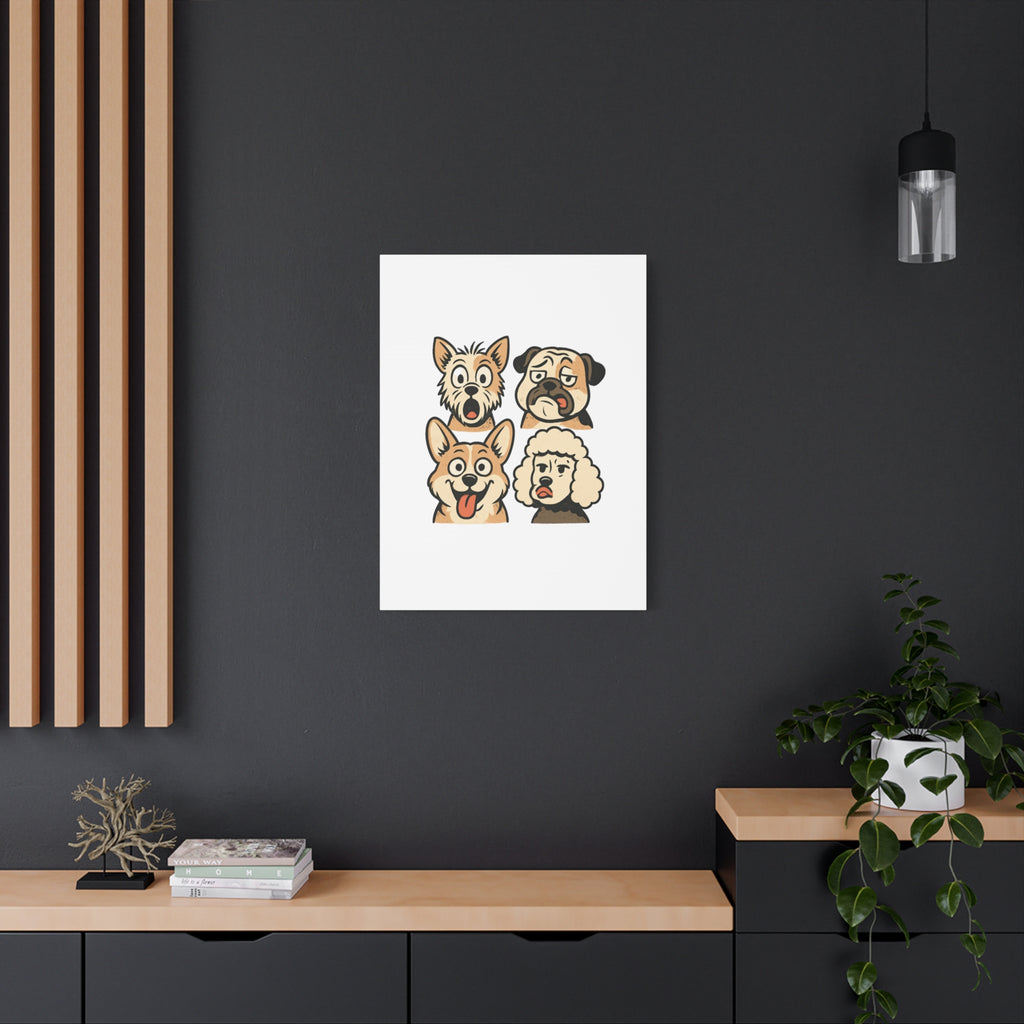 Canvas Print - Dog Faces Wall Art